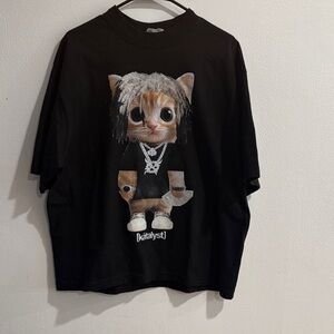 Black Cat Graphic Tee by